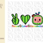 Peace Love Cocomelon SVG