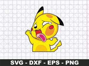 Pokemon Pikachu Funny Sticker SVG