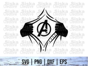 Rip Tear Shirt Superhero The Avengers SVG