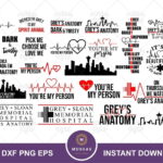 TV Show Greys Anatomy Bundle SVG