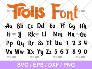 Trolls Font SVG