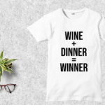 Wine + Dinner = Winner SVG