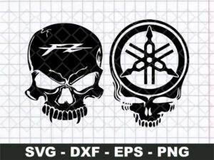 YAMAHA SKULL SVG