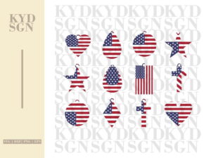 American Flag Earrings Design