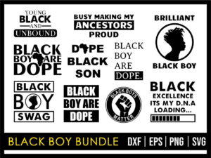 Black Boy SVG