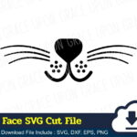 Cat Face SVG Cut File