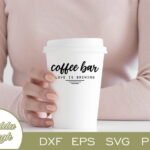 Coffee Bar Love Is Brewing SVG