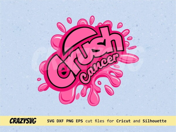 Crush Cancer SVG