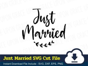 Just Married SVG