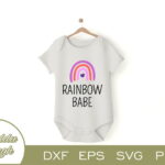 Rainbow Babe T Shirt Design SVG