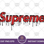 Supreme Brand Logo Drip