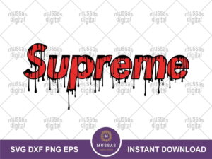 Supreme Brand Logo Drip