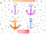 Watercolor Anchor Sublimation