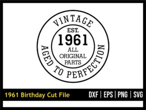 1961 Birthday SVG