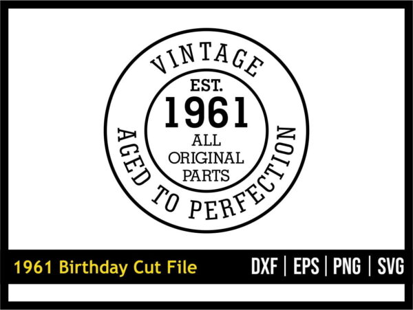 1961 Birthday SVG