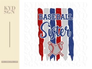 Baseball Sister SVG