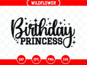 Birthday Princess SVG