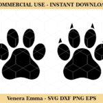 Dog Cat Paw Animal Paw Clipart SVG Cut Files