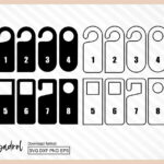 Door Hanger Template SVG Cut Files