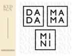 Family Shirt Design Cut Files Dada Mama Mini