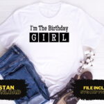 I'm The Birthday Girl T Shirt Design SVG