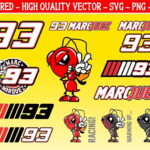 Marquez 93 Graphics Set Vector SVG PNG