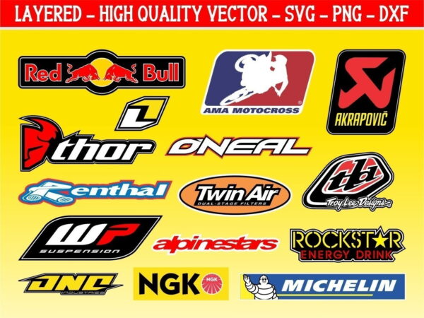 Motocross Decals Vector Files