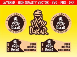 Peru Bolivia Argentina 2016 Dakar Skull Rally SVG PNG