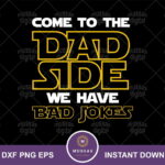 Star Wars Cut File Cricut Silhouette Vector Clipart Design Jedi Father Day SVG