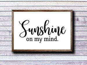 Sunshine On My Mind