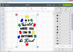 autism in a world where you can be anything be kind svg 2