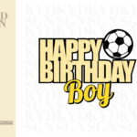 Football Cake Topper Happy Birthday Boy