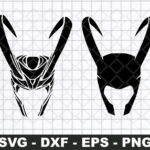 Loki Helmet SVG