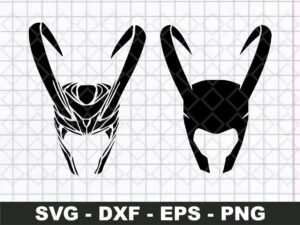 Loki Helmet SVG