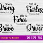 She is Strong SVG Bundle