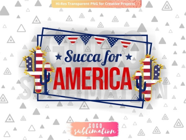 Succa for America sublimation design