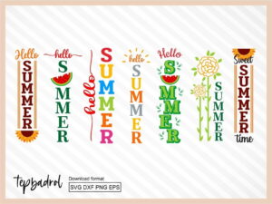 Summer Porch Sign SVG Bundle