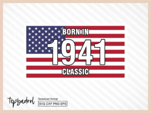 Vintage Classic Car 1941 80th Birthday T-Shirt Design