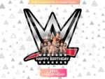 WWE Cake Topper Printable PNG jpg