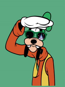 goofy con lentes