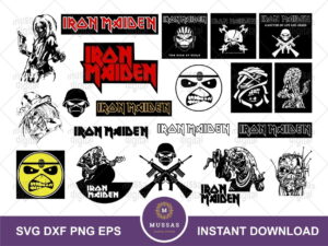 iron maiden svg bundle