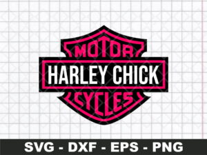 pink harley davidson svg