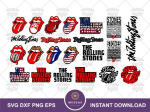 the rolling stones svg bundle