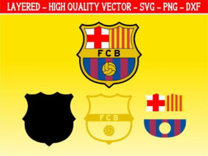 BARCA FC logo svg Barcelona fc layered vector png svg layer