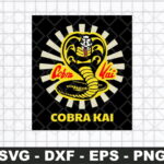 Cobra Kai Logo Japan Sunrays SVG