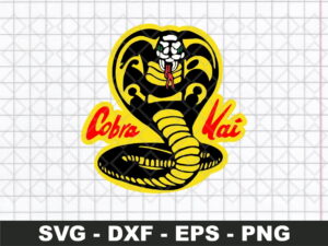 Cobra Kai Logo White Face svg