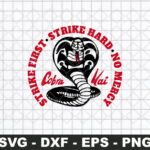 Cobra kai dojo logo no mercy svg