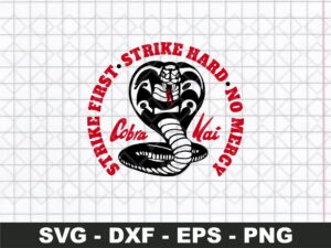 Cobra kai dojo logo no mercy svg