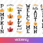 Fall Porch Sign SVG Bundle