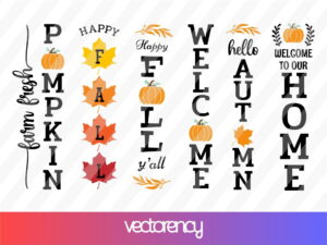 Fall Porch Sign SVG Bundle